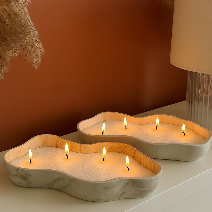 Elegant Boat Candle Tray