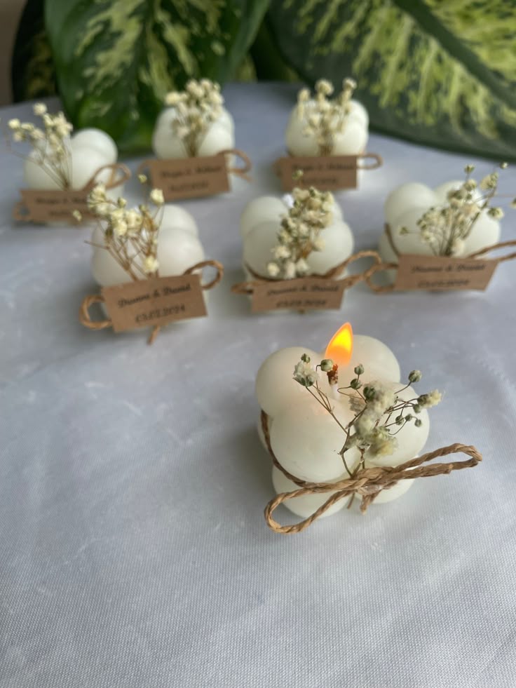 Elegant Bubble Candle