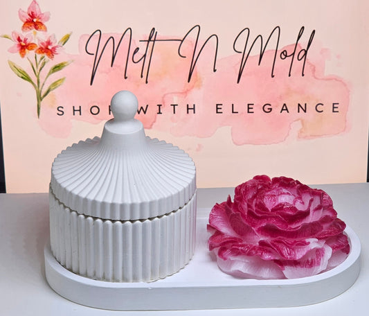 Jewellery Jar, Tray & Peony Candle