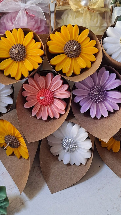 Daisy Flower Candles