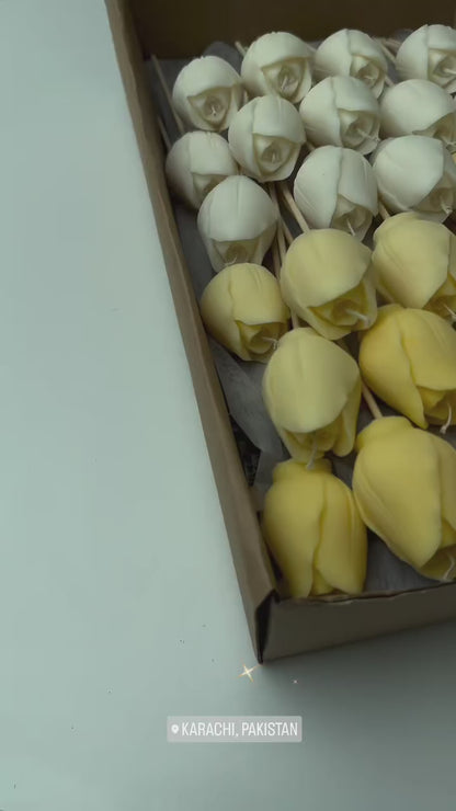 Tulip Scented Candle Bouquet
